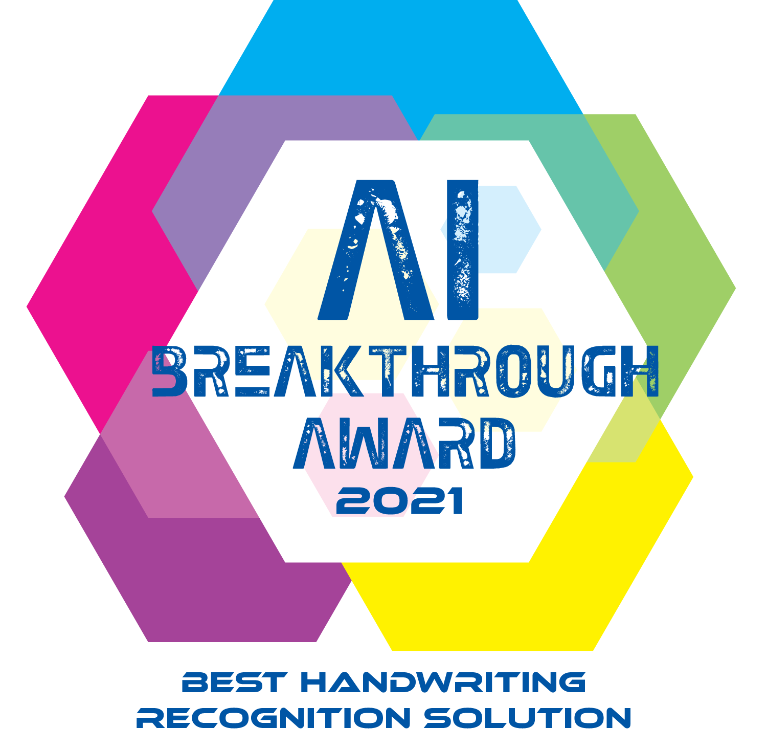 AI Breakthrough Awards 2021 best handwriting recognition solution logo